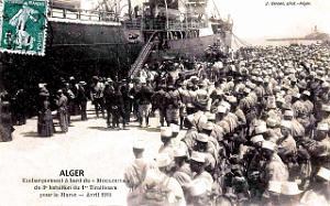 572- Alger - Embarquement Tirailleurs